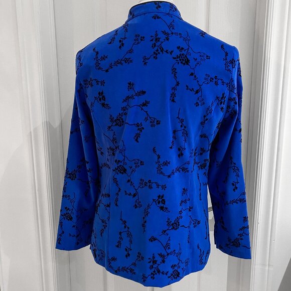 Notations - Embroidered Mandarin Collar Button Up Jacket - Picture 2 of 5